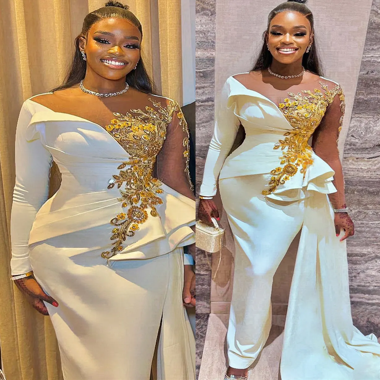 Plus size ivory evening gowns hot sale