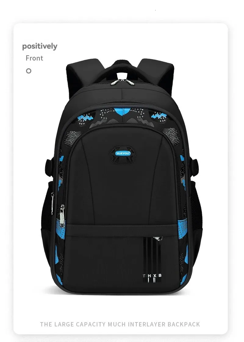Schoolbag For Primary School Boys Lightweight Shoulder Backpack_voghion.com