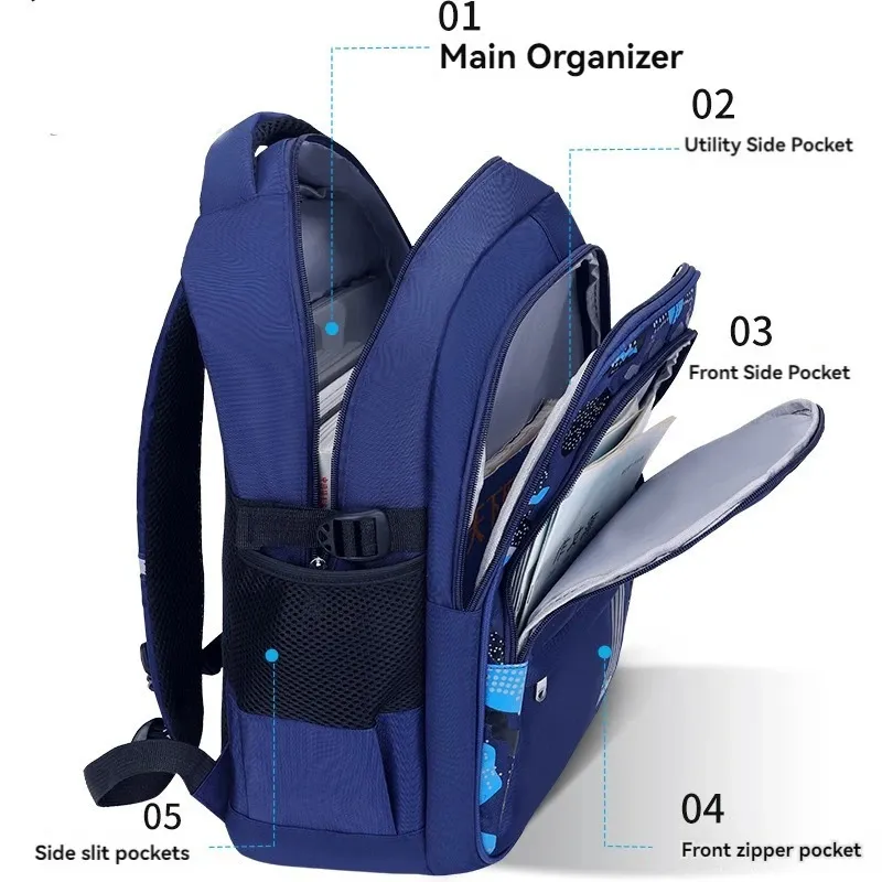 Elementary School Students Schoolbag Boys 1 3 Grades 6 12 Years Old Lightweight Leisure CHILDRENS Shoulder Bag Large_voghion.com
