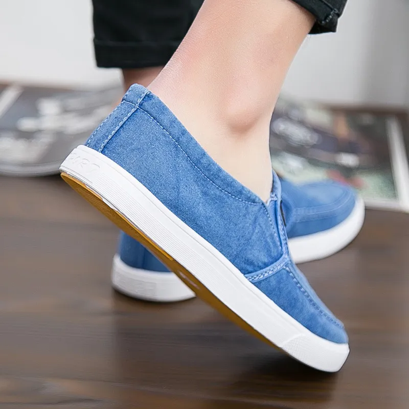 Mens Casual Shoes Breathable Canvas Denim Sneakers Men  display picture 1