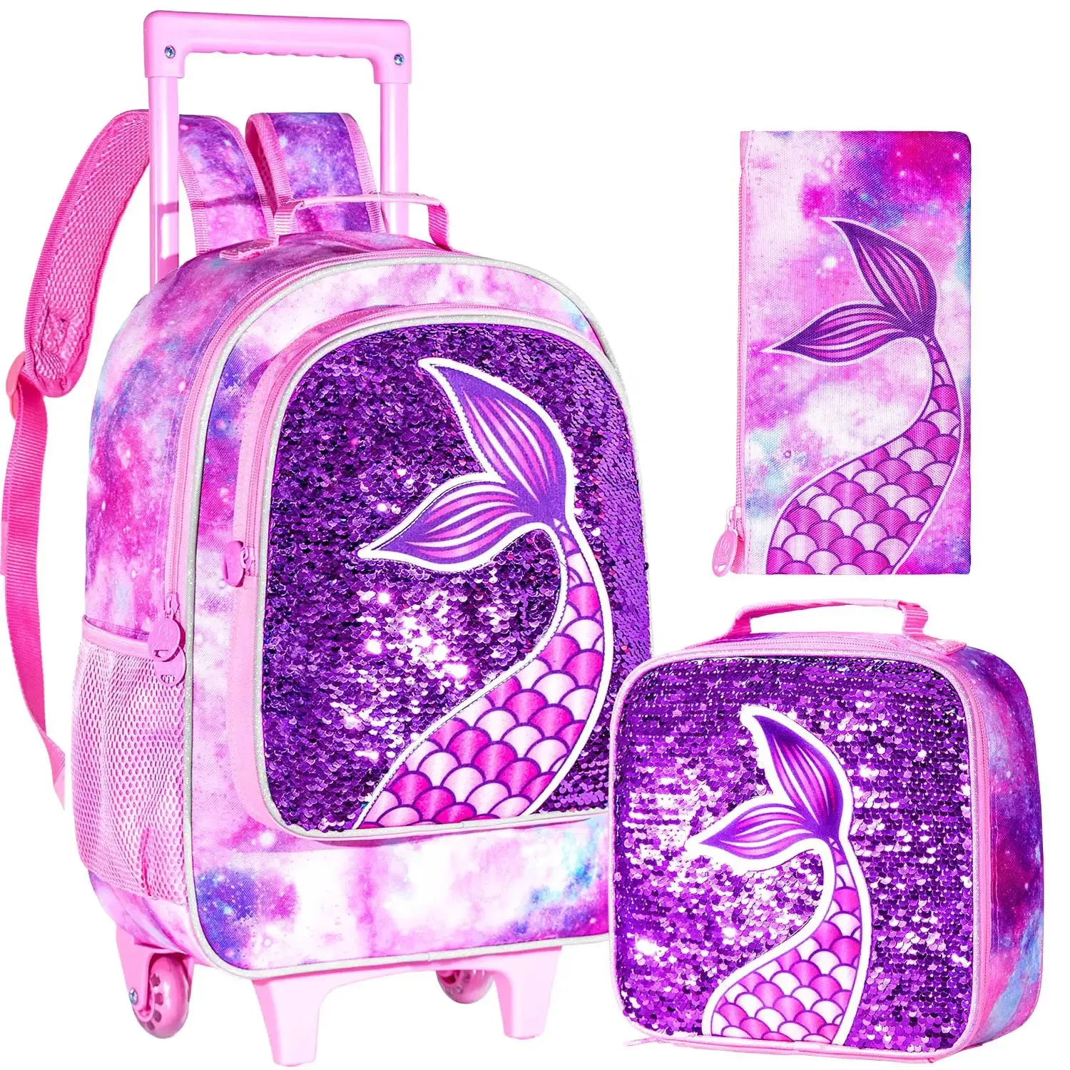 Kids Rolling Backpack with Wheels and Lunch Bag, Dinosaur Design, 18  13  in from Dhgate Backpacks - price 84.68