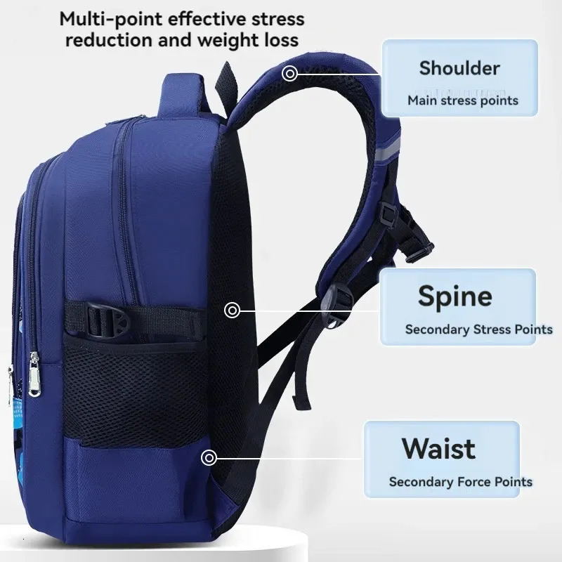 Elementary School Students Schoolbag Boys 1 3 Grades 6 12 Years Old Lightweight Leisure CHILDRENS Shoulder Bag Large_voghion.com