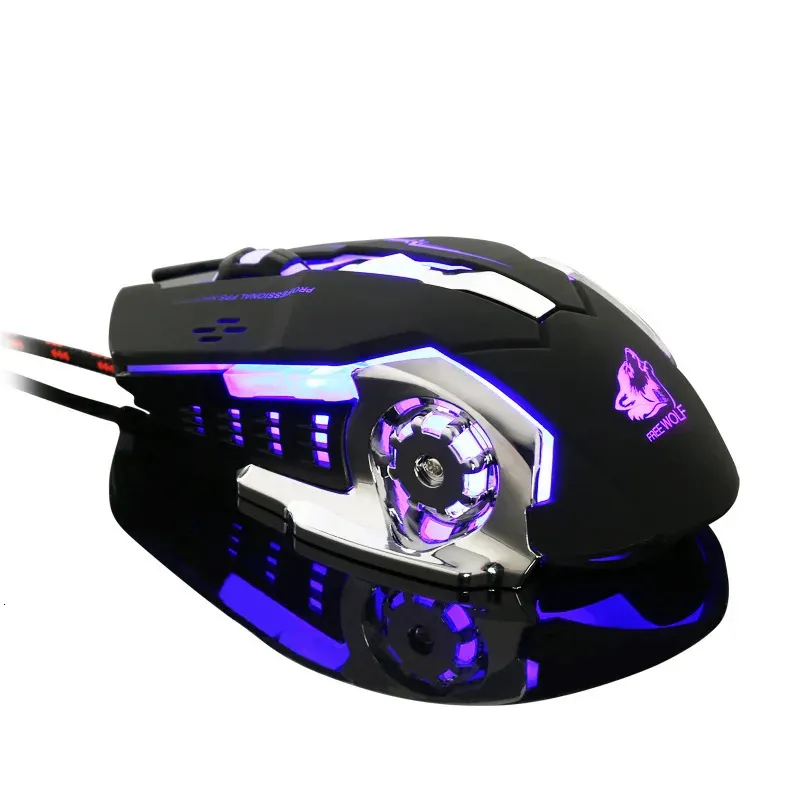 Ziyoulang V5 Mechanical Touch Mouse Wired Macro Programming Desktop Computer Esports Games Comfortable Office Laptop Peripherals 240712