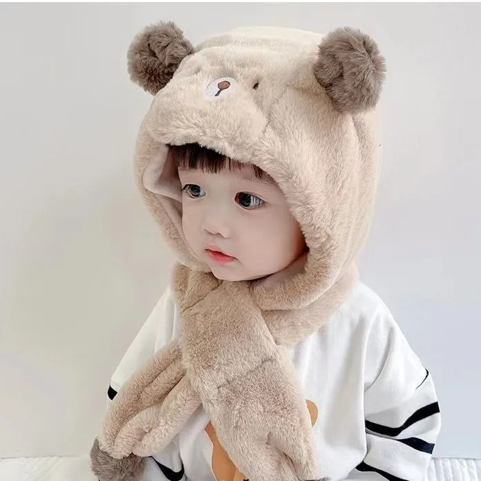 Save Big on Bulk Childrens Hats Scarves Children's Scarf Winter Set: Infant  Head Scarf With Plush Lining, Cute Infant Winter Hats For Girls Boys,