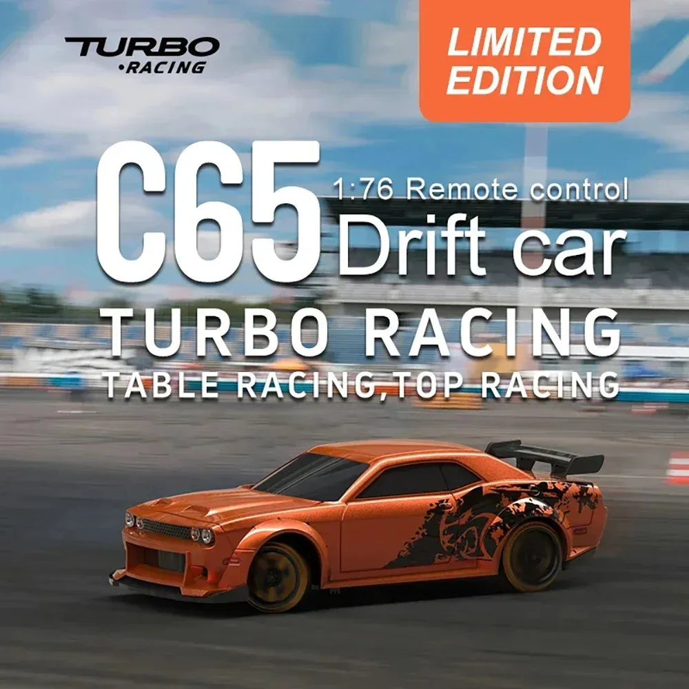 TURBO RACING C65 Limited Edition Mini RC Drift Car - 1/76 Scale