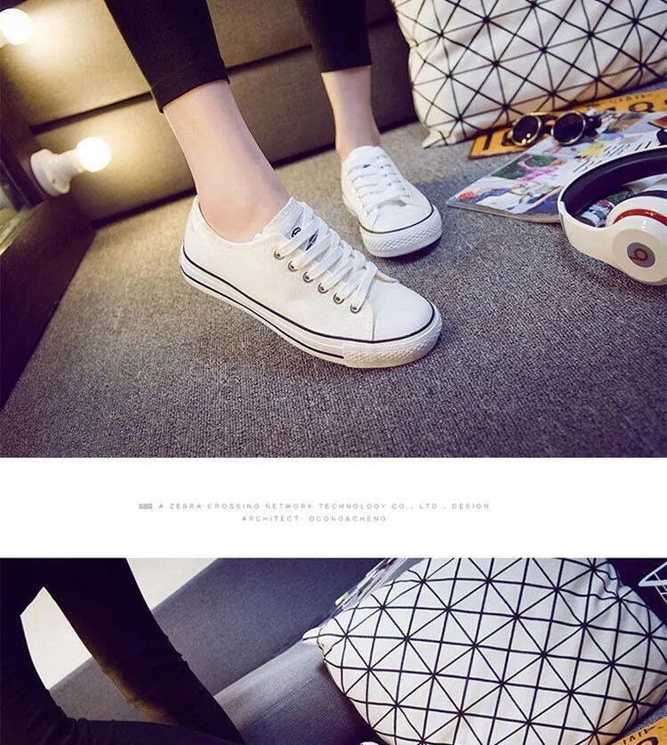Versatile Korean Style Designer Canvas Shoes For Students_voghion.com