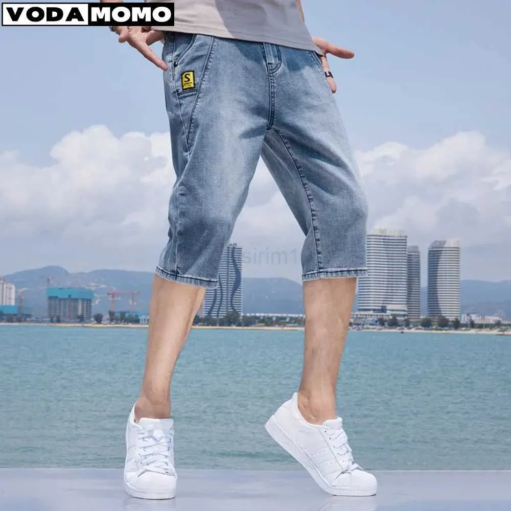 Men's Fashionable Denim Shorts All-Match Capris for Casual Style