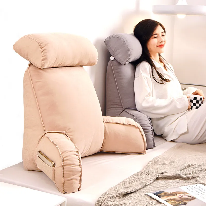 Backrest pillow with arms sales