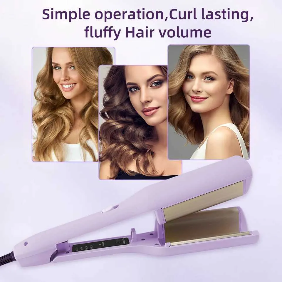 32mm Wave Hair Curling Iron Professional Corrugated Wavy Styler