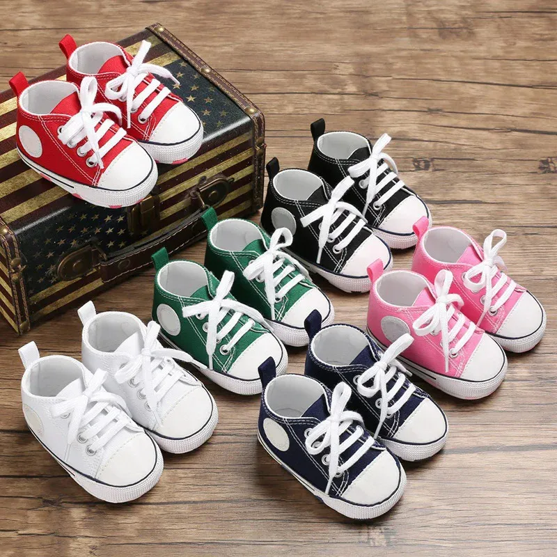 Baby Canvas Sneakers Infant First Walkers, Toddler Sports Shoes