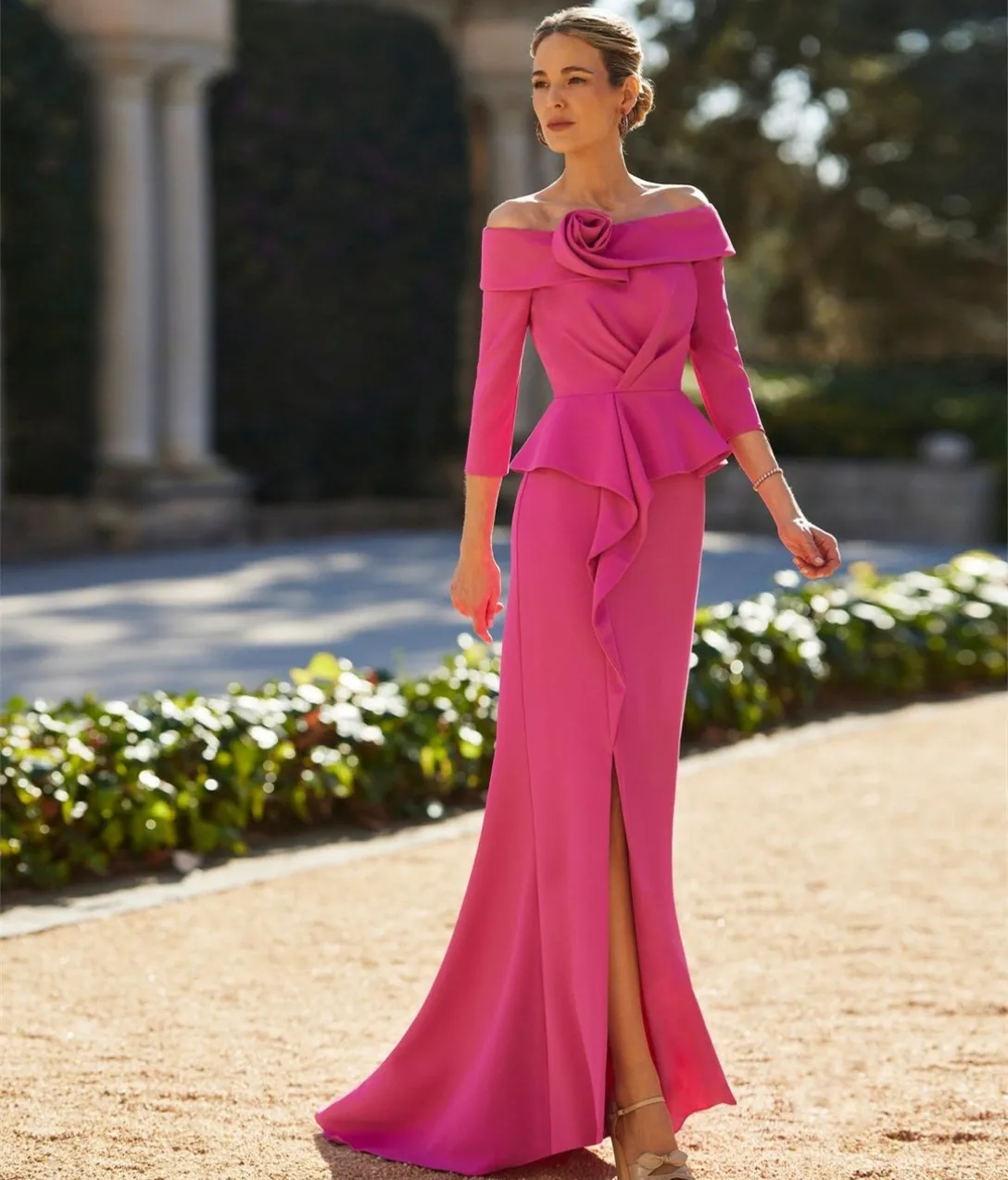 Outfit Long Fuschia Dress Prom Dress For Cheap Pink Outfits Soft