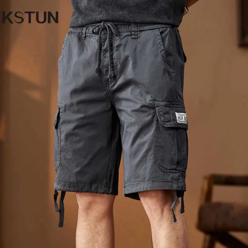 Save Big on Bulk Mens Cargo Shorts Pants Men's Stretch Cargo Shorts  Straight Cut Drawstring Summer Pants Knee Length Gray Khaki Black Best  Deals on