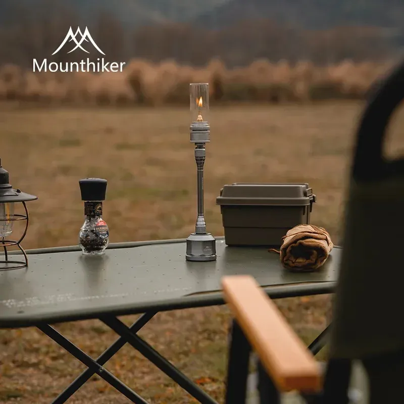 Lanterne à Gaz Portable Pour Camping - Compatible Isobutane, Luminosité Réglable - Avec Tige D'extension Et Réservoir Vide - 6