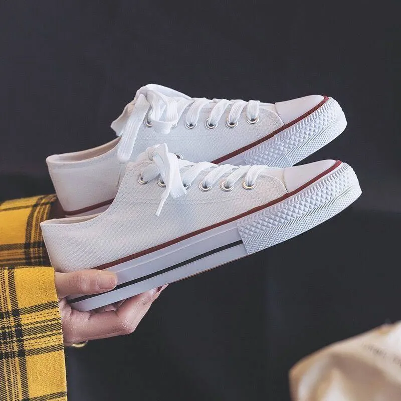 CCA Limited Time Offer Canvas 2024 Little White Korean Edition Versatile Student INS Free Shipping Board Designer Shoes_voghion.com