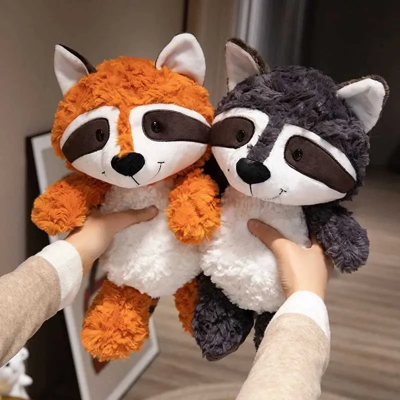 Cute Stuffed Animal Pillow: Fox, Sloth, Raccoon Plush Soft