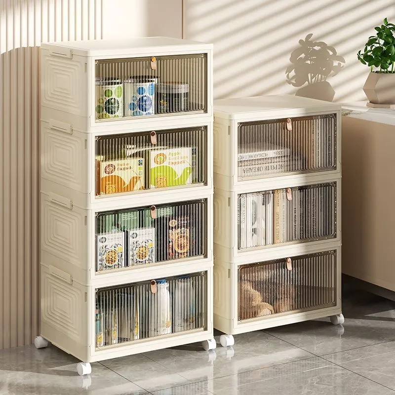 Movable Folding Storage Box - Small Size for Bedroom, Kitchen, or Side ...
