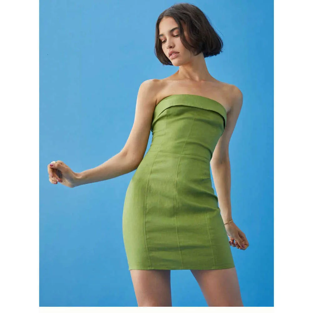 knee length dresses for ladies Spring/Summer Linen Mini Dress main image 0