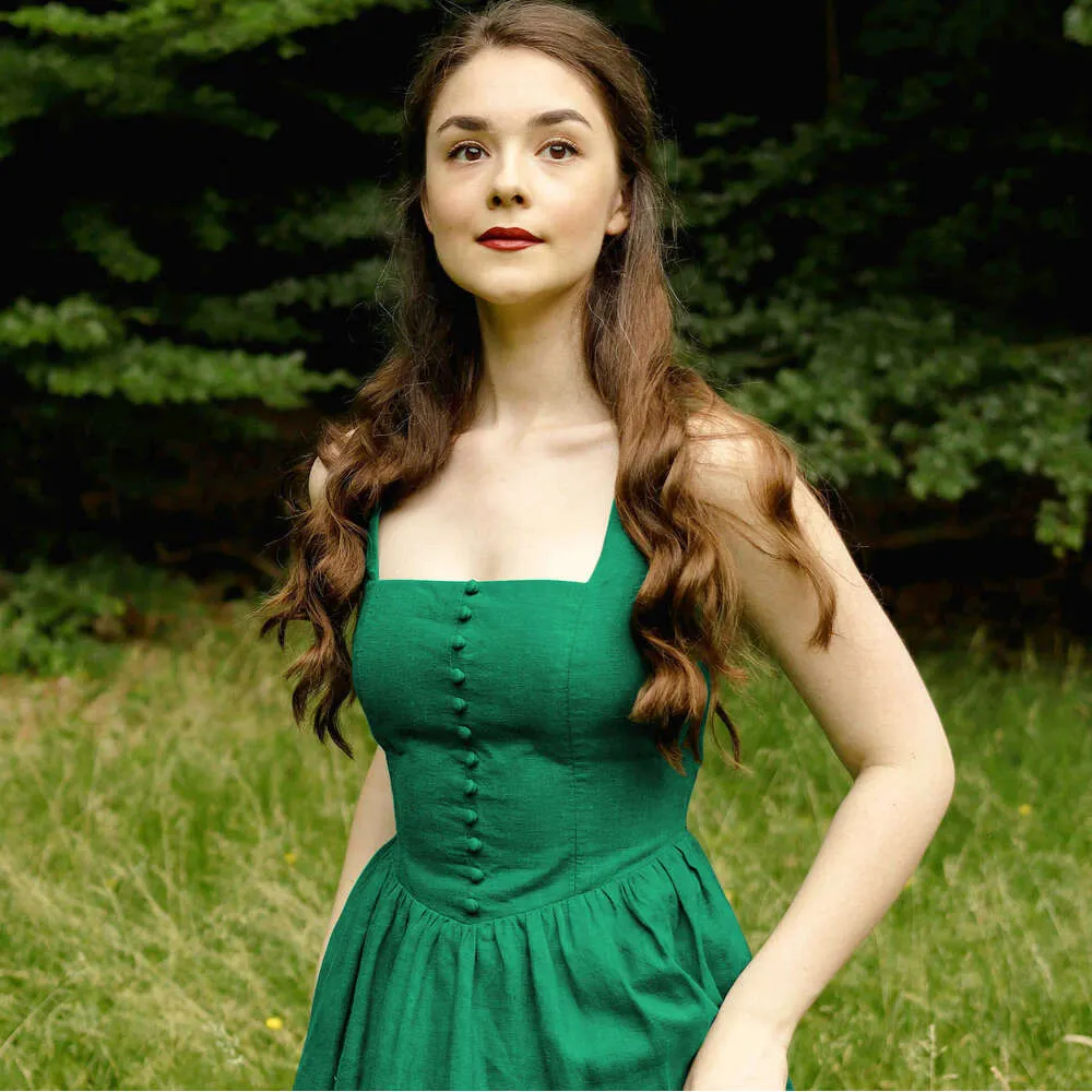 BOHO Dress Summer Solid Color Linen Slimming A Line... From Clothing959421,  $63.79 | DHgate.Com