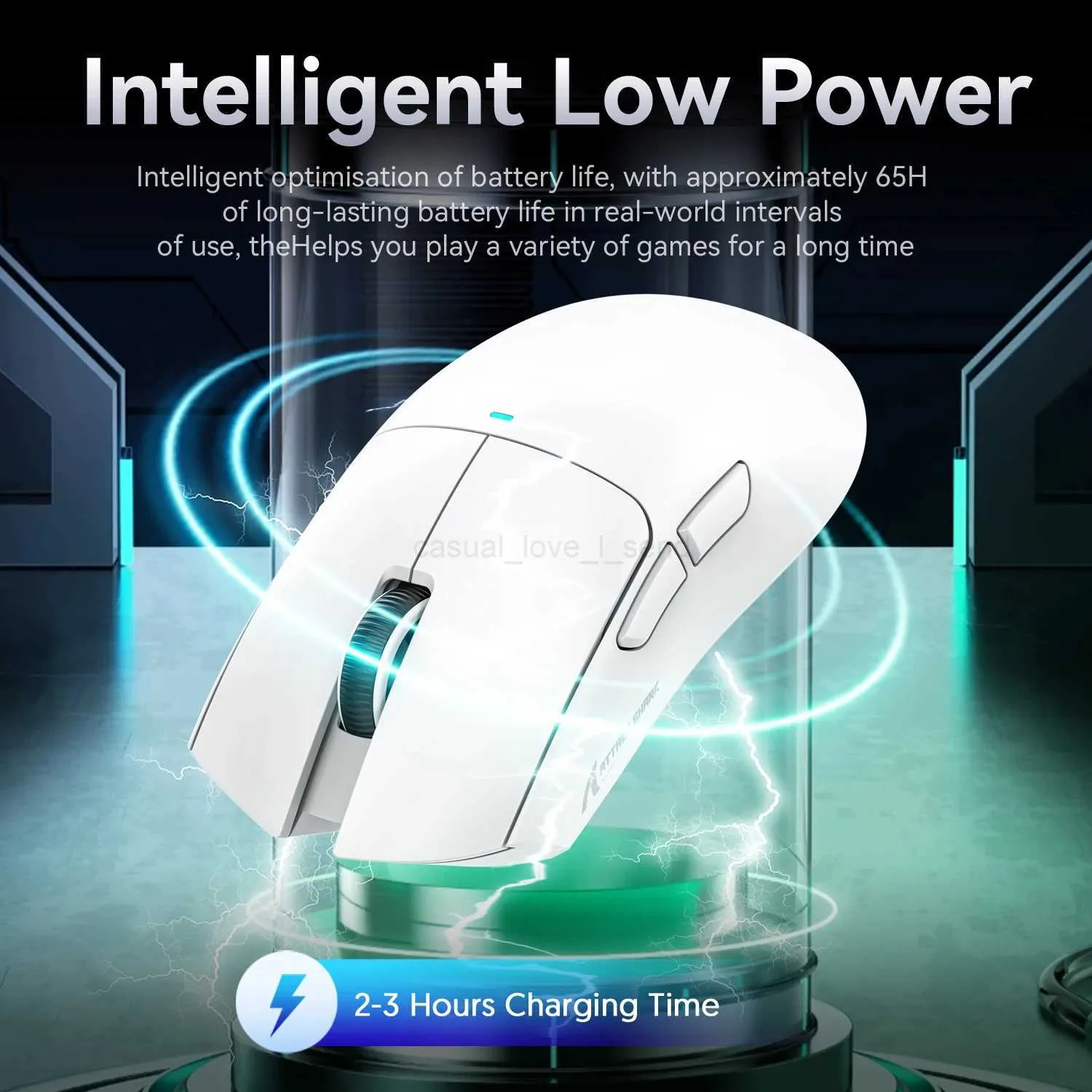 الهجوم Shark X11 MOUSE GAMING MOUSE 2.4G Bluetooth RGB PAW3311 Sensor ...