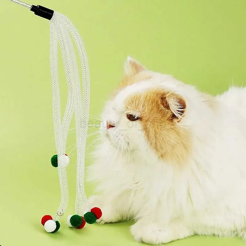 Cat toy stick with ball sale