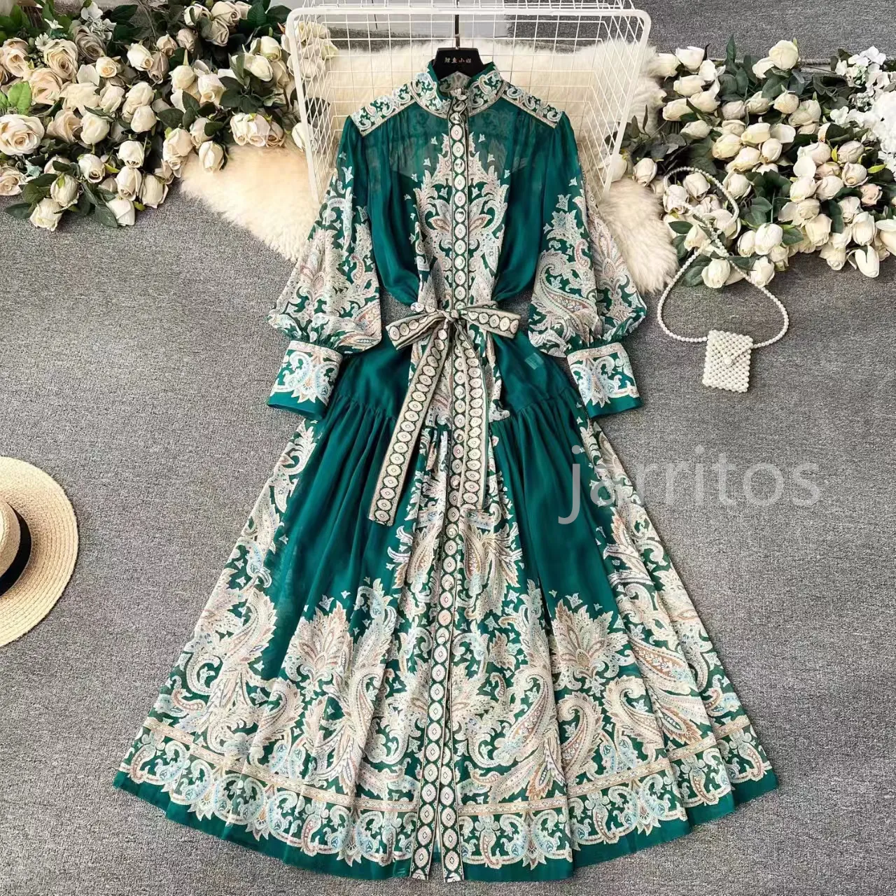アメリヴィンテージ　PAISLEY EMBROIDERY DRESS アメリヴィンテージ PAISLEY EMBROIDERY DRESS