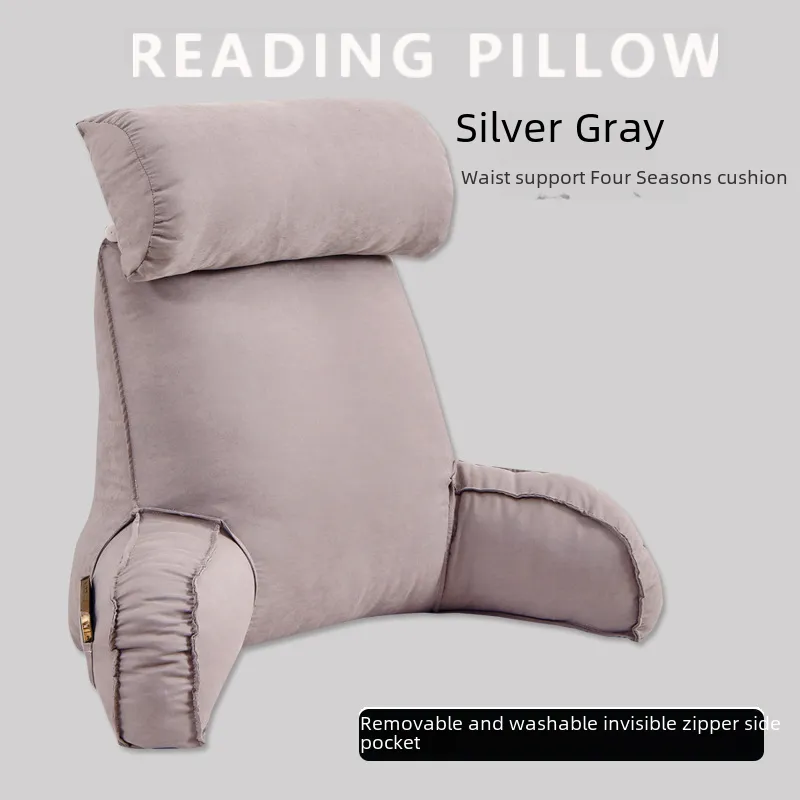 Bed Pillow For Sitting Up Ergonomic Bed Rest With Detachable Neck