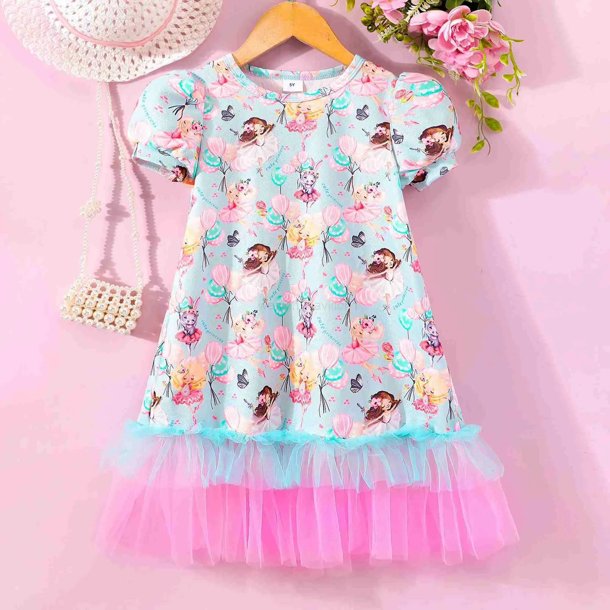 sachin and babi light blue dress Casual Tiered Tea Length Tulle Halter Wedding Dress Backless G78053