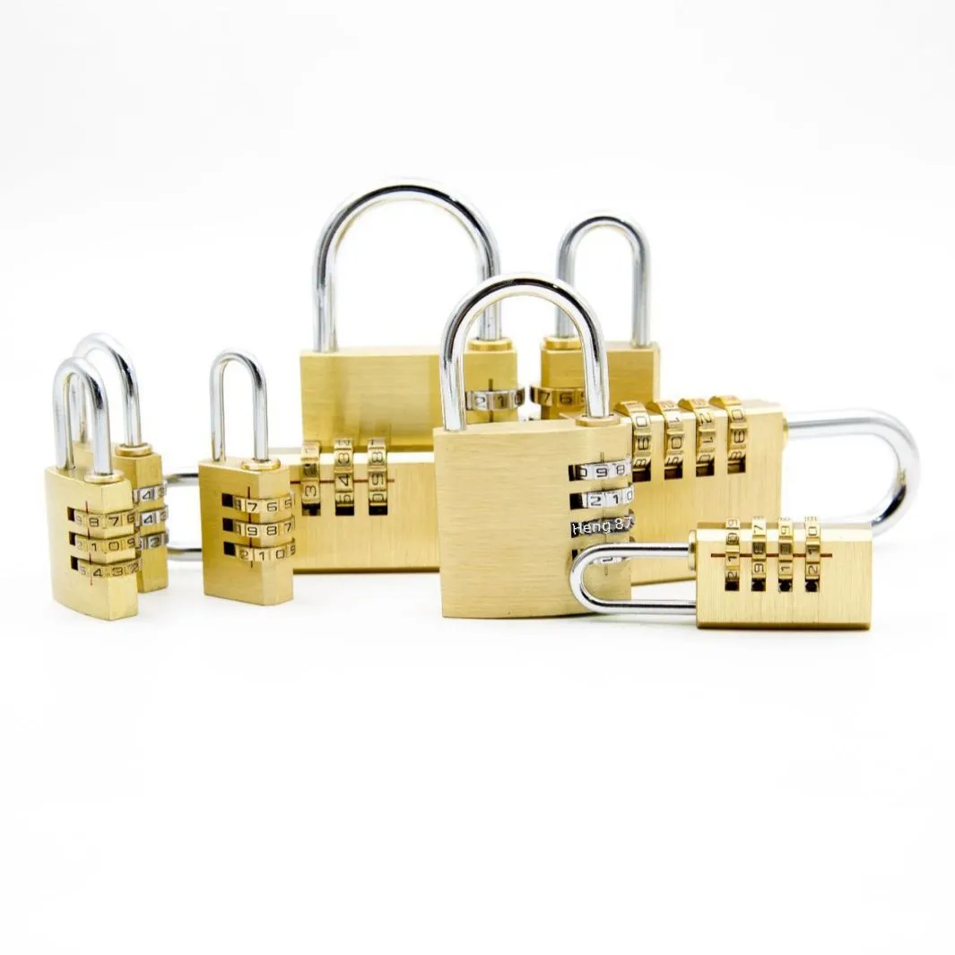 Premium Pure Copper Combination Lock - Secure Your Luggage, Locker, or ...