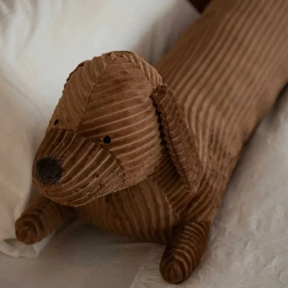 Oreiller Peluche Chien Saucippe – Doux Teckel En 3 Tailles – Poupée Animal En Cartoon Pour Câlins Et Décoration