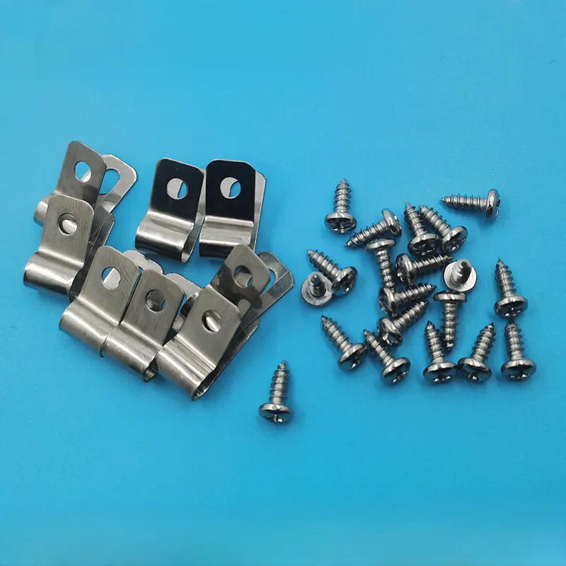 304 Stainless Steel Wire Clamp: R Type Cable Fastener For Grounding ...