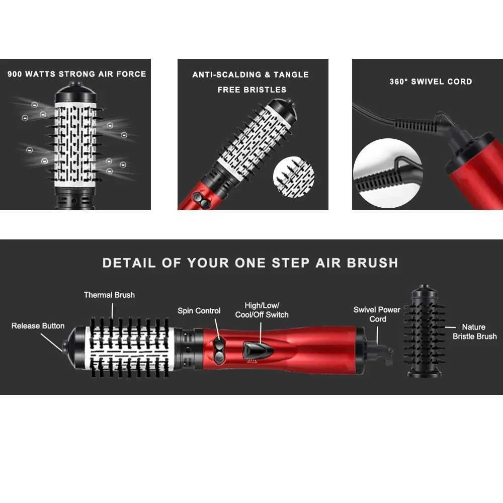 3 In 1 Electric Hair Straightener Comb Brush: Rotate,... From Swagger ...