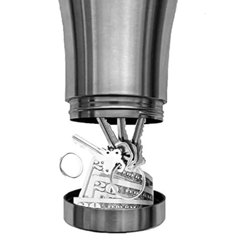 Stainless Steel Tumbler Diversion Safe – Hidden Bottom Storage Compartment, Vacuum-Insulated, Leak-Proof Water Bottle Stash For Valuables
