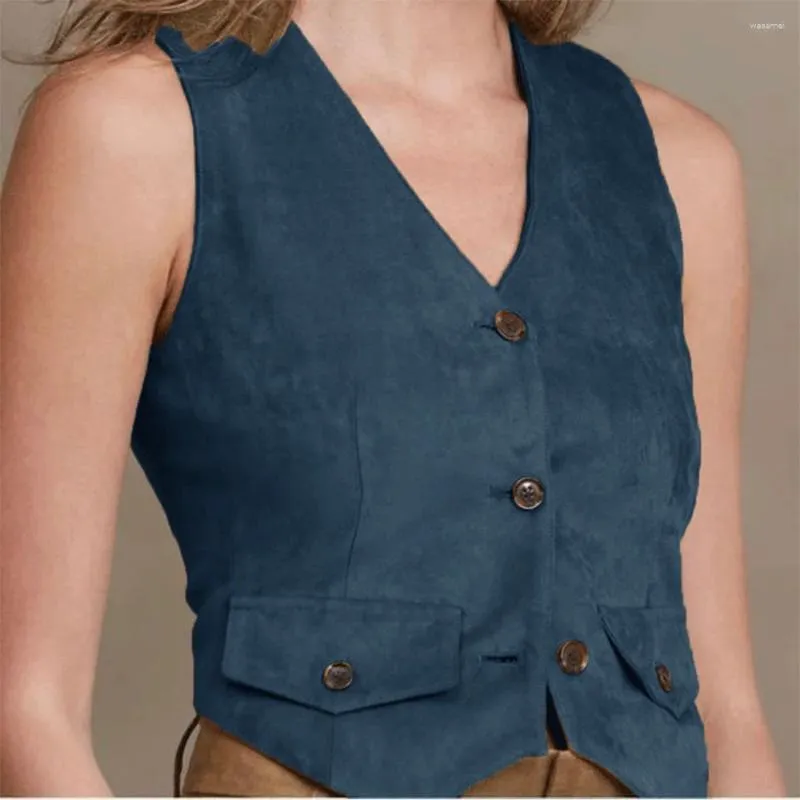 Ladies suede waistcoat deals