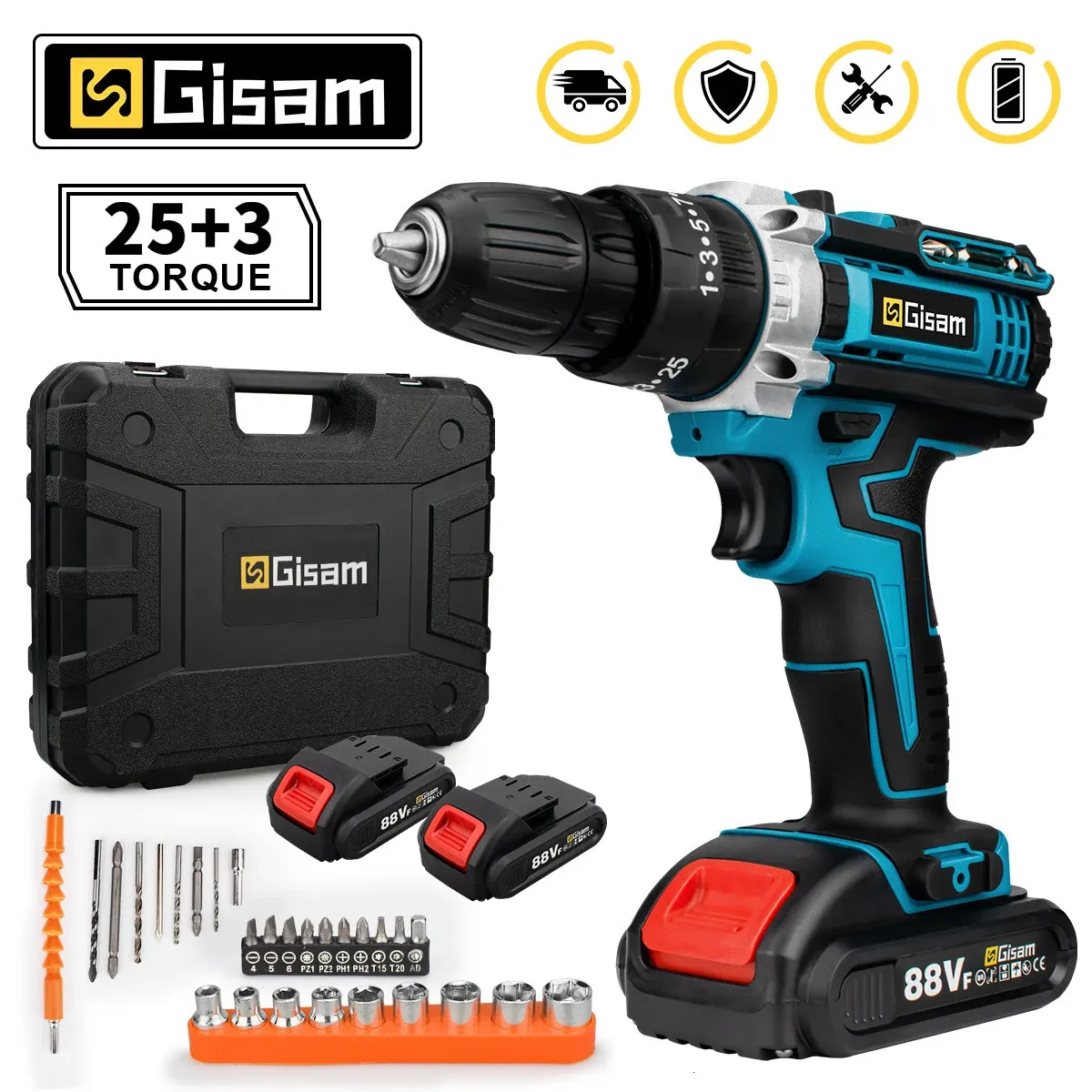 Compact Cordless Drill Screwdriver Set Powerful Mini Electric