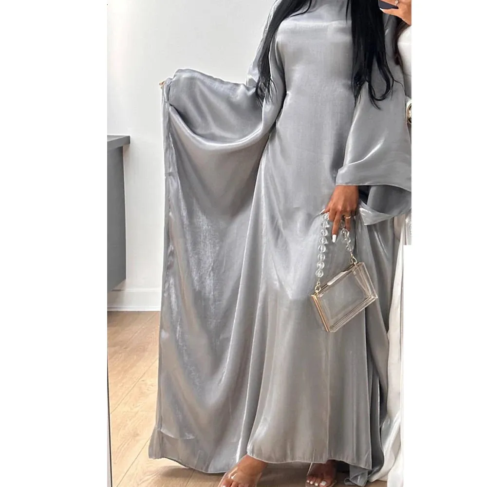 LINGYU Abito Maxi Da Donna Musulmano Abaya Manica Lunga Jilbab Abaya Per Donna Abito Lungo Musulmano Con Hijab 58771257