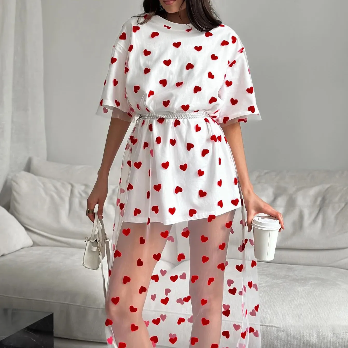 mesh holiday dress Off shoulder mesh midi dress Dark rose Dark rose / XSmall main image 1