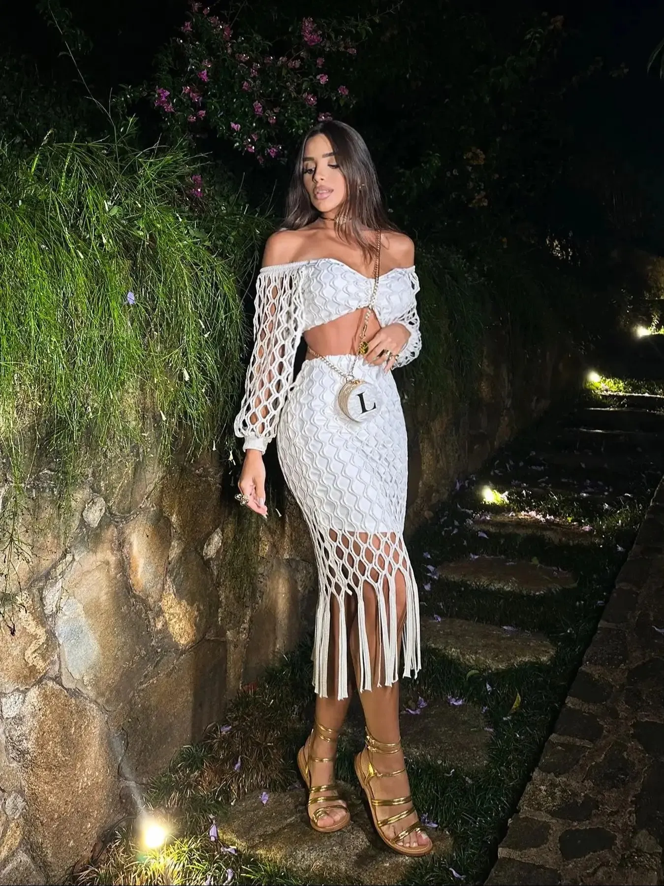 Save Big on Bulk Tassel Two Pieces Bikini Swimwear Two Piece Skirt Set  Summer Lace Bra Mini Suit With Tassel Accents Sexy Beach Vacation Outfit  Best