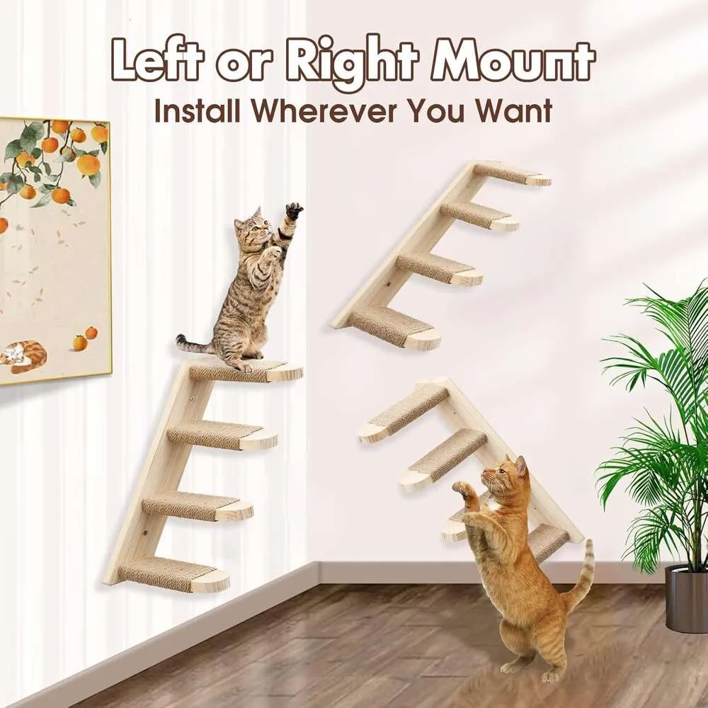 Solid Wood Diy Cat Tree Climbing Ladder With Wooden Frame And Hemp Rope For Stairs And Pet Grooming From Toysspace 30.16 DHgate.Com