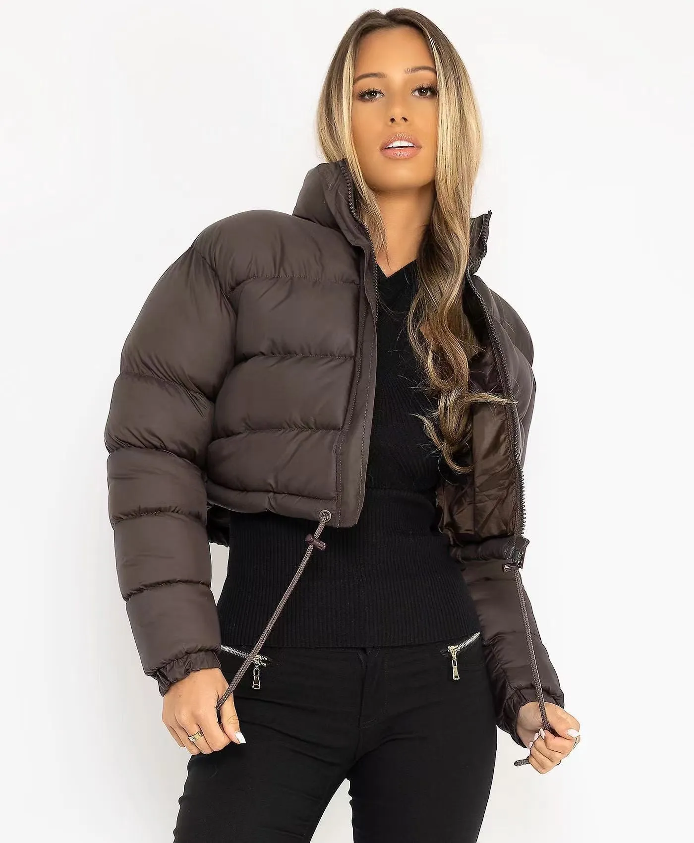 Designer Womens Amazon Womens Winter Jackets With Fashionable Letter Print Large Pocket And Warm Short Cotton Fabric For Outdoor Activities From Apparel876 30.76 DHgate.Com