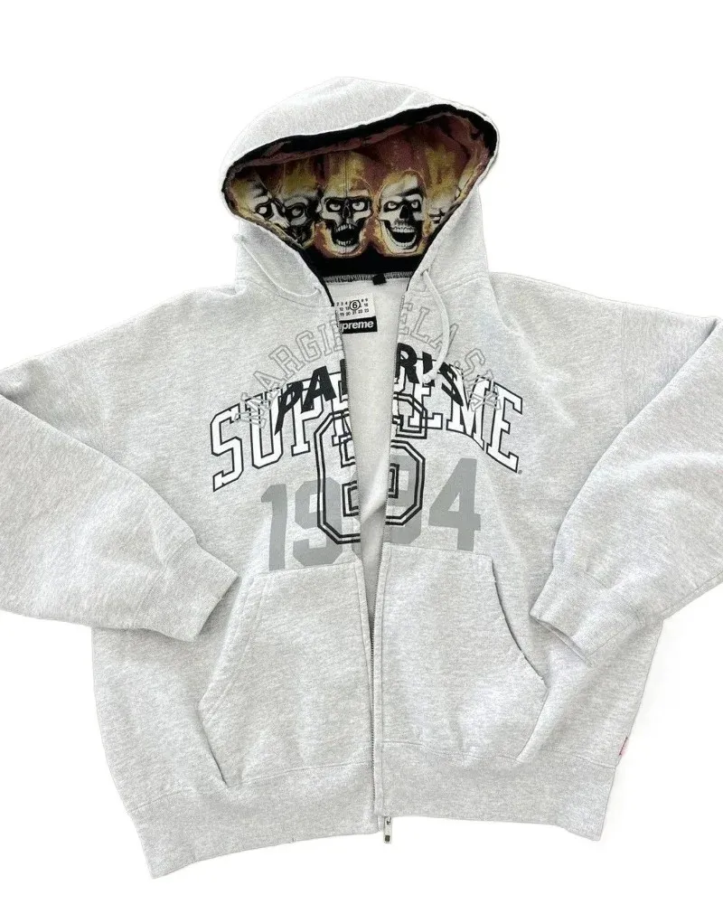 Y2K American retro Gothic pain devil 1997 letter pattern oversized hoodie mens Harajuku hiphop casual Joker street clothes 240719