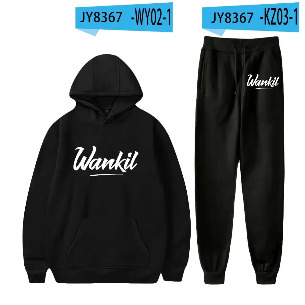 Wankil Studio Merch Men s Sportswear Sets Casual Tracksuit Two Piece Set Top and Pants Sweat Suit Male Sporting Suits