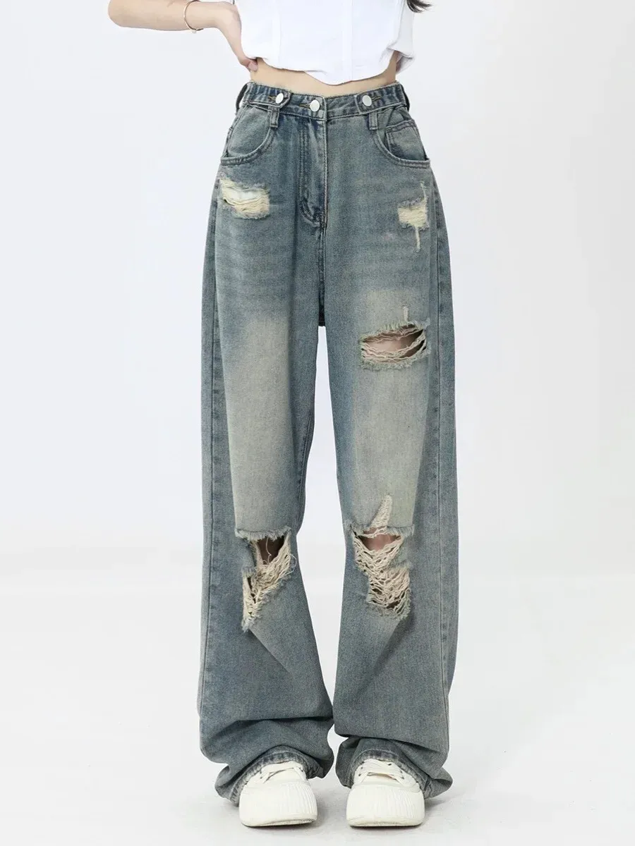 Mannen Casual Herfst Denim Katoen Hip Hop Losse We... – Grandado
