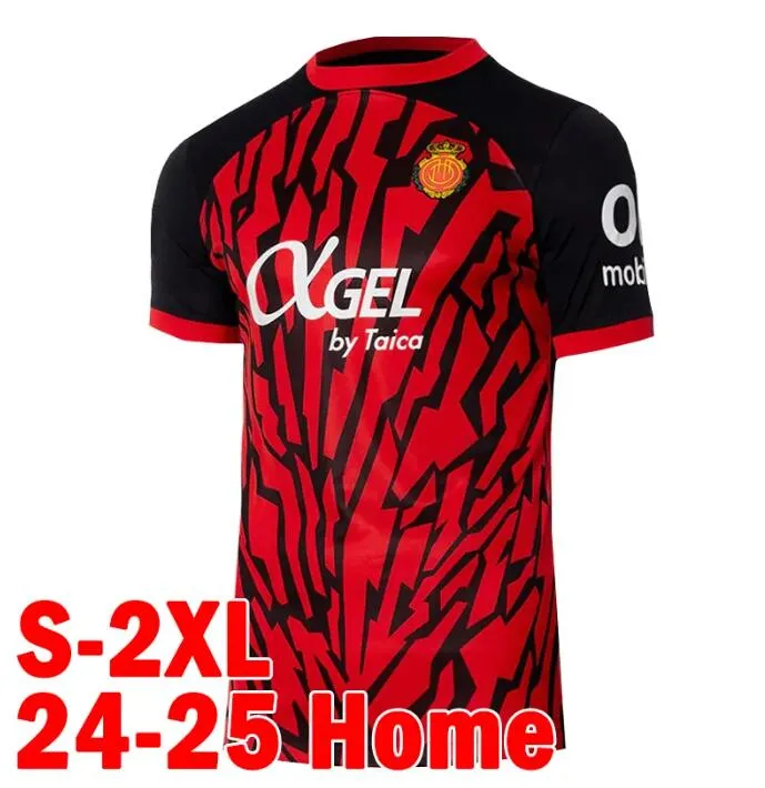 24 25 RCD Mallorca Mens Cotton Soccer Jerseys Short Sleeve