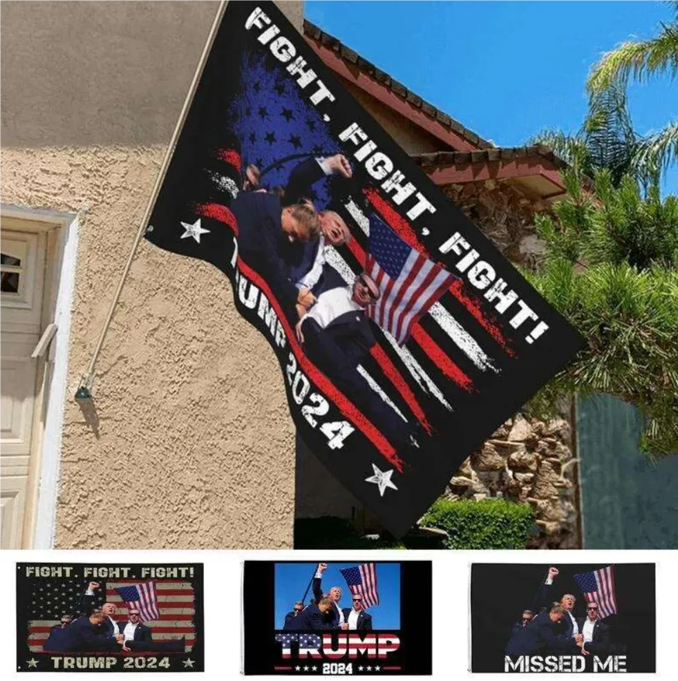 Donald Trump Shooting Flag 2024 Campaign Banner, Polyester, Anti Biden,  Never Biden, Drôle De Jardin Drôle, Drapeau Républicain USA, Maga Kag Du  2,51 € | DHgate, image size:981x986