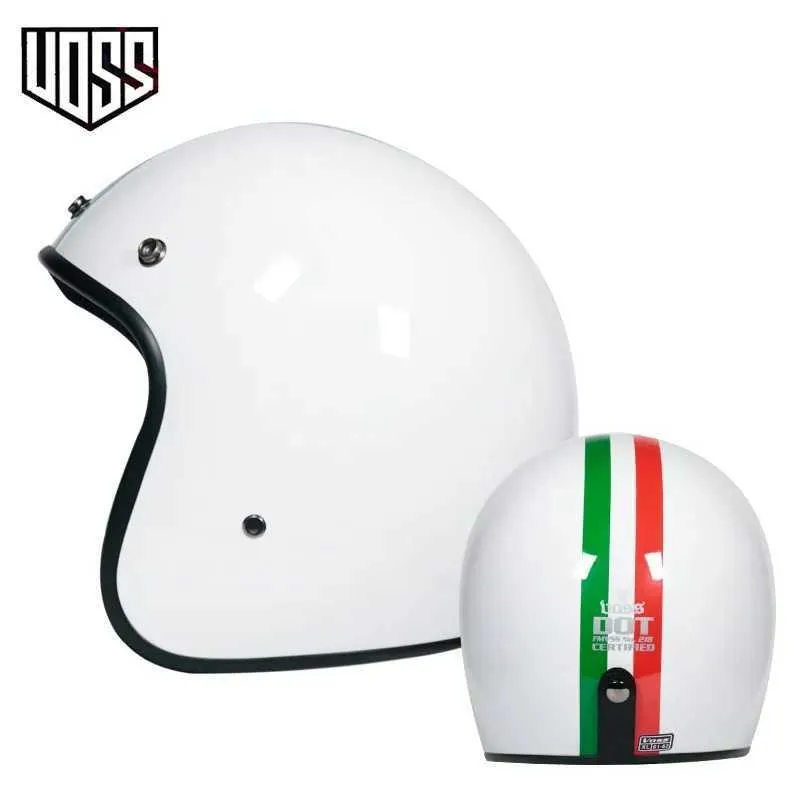 DGF Casque Rétro Oto Électrique Voiture Anuel Four Seasons Visor Harley 3/4 Casques En Cuir
