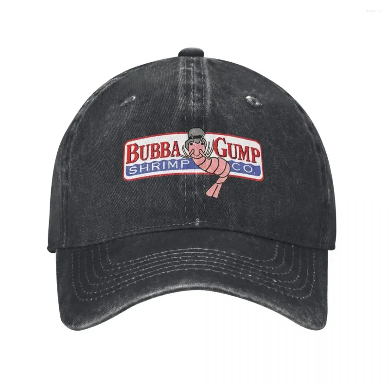 Bubba Gump Shrimp Hat Distressed Baseball Cap, Washed Cotton,  Adjustable, Men's Women's Headwear Perfect for Activities!