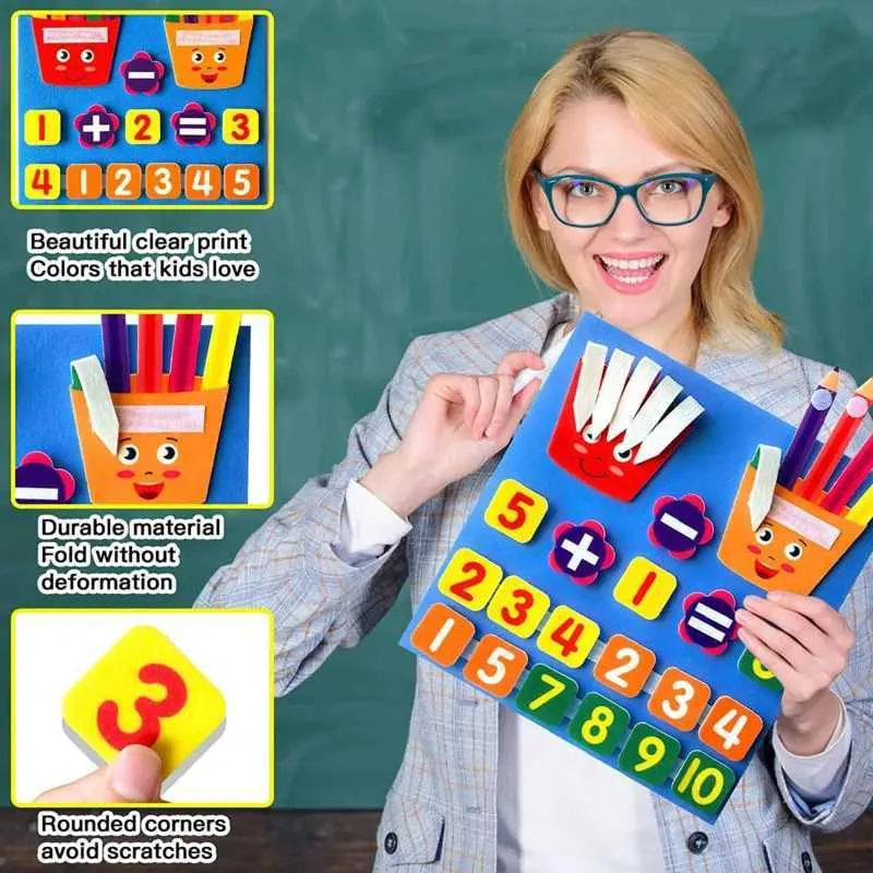 Montessori Wall Chart Chessboard With Finger Numbers And Toy Theater