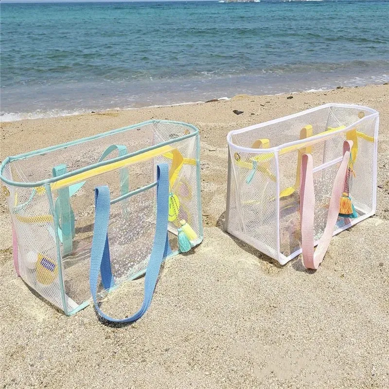 Clear beach bags and totes sale