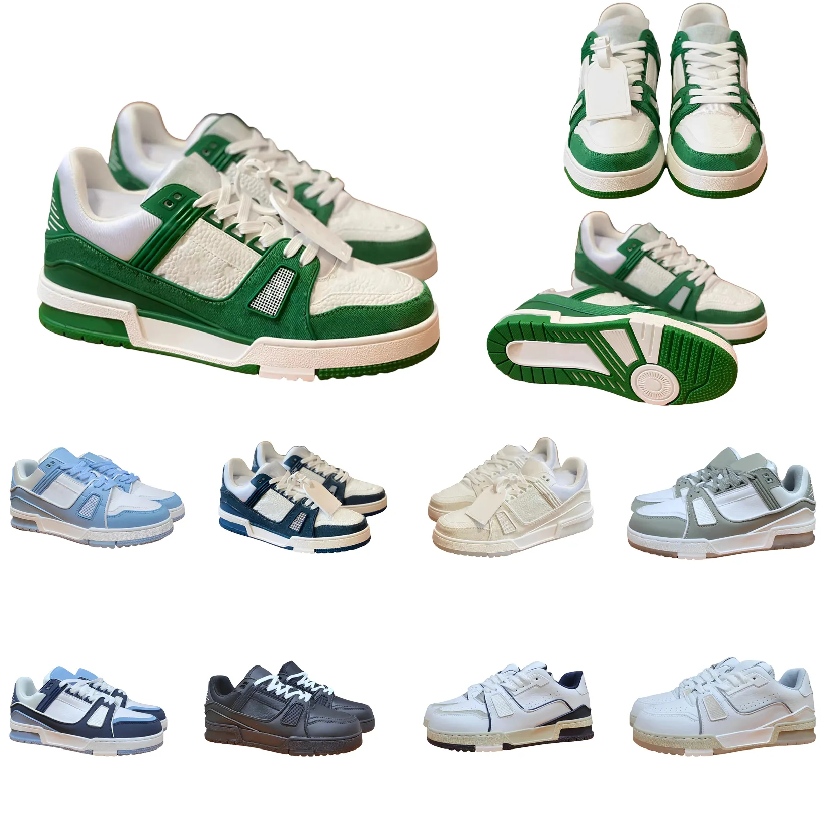 Casual Multi Color Leather Board Shoes for Men Women Breathable Lightweight Anti Slip Sizes EU36 45
