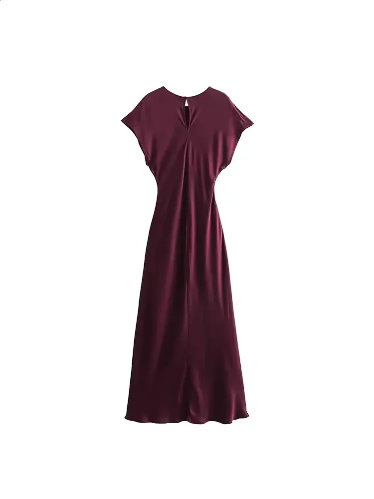 traf midi dress Traf 2023 Summer Woman Gradient Red And Purple Long Dress Lace Up Backless Sleeveless Midi Dresses For Beach Fashion Ele size S Color Dress